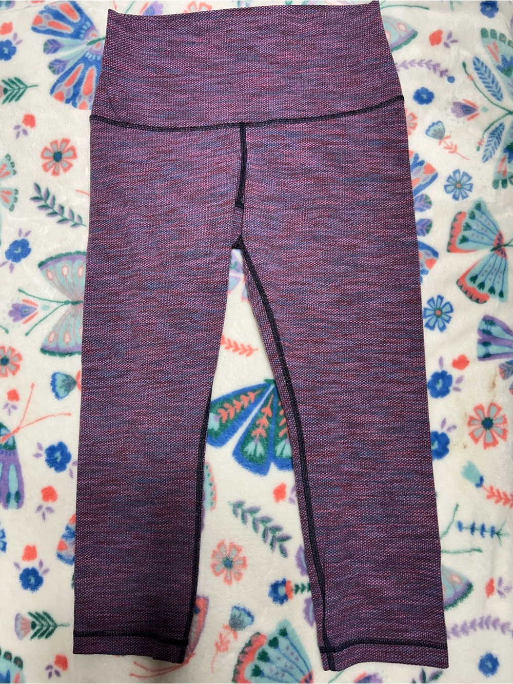 lululemon athletica  Purple Space-Dye Leggings
